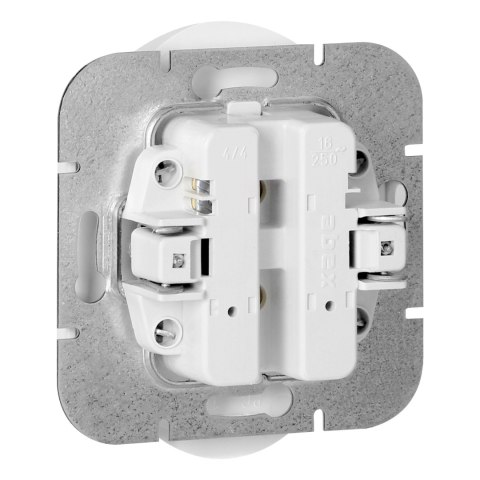 Gniazdo podwójne p/t 2x2P+Z Onyx, 16A, 250V, PT-6OR, biały