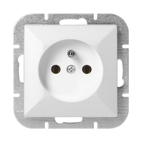 Gniazdo pojedyncze p/t 2P+Z Pearl, 16A, 250V, PT-16P, biały