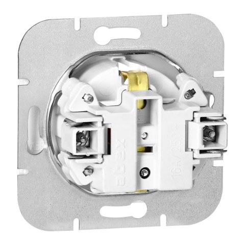 Gniazdo pojedyncze p/t 2P+Z Schuko Onyx, 16A, 250V, PT-17O, biały