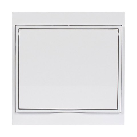 Gniazdo pojedyncze p/t 2P+Z, Schuko, bryzgoszczelne z klapką Luna, 16A, 250V, PT-17LH, biały