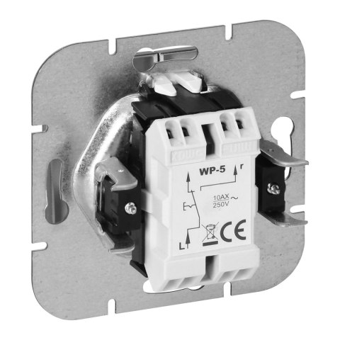 Łącznik p/t schodowy Pearl, 10A, 250V, WP-5P, biały