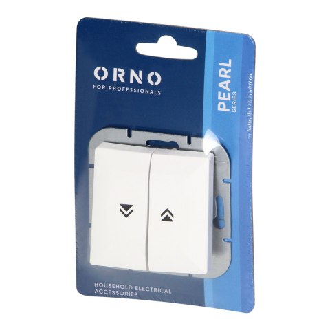 Łącznik roletowy p/t Pearl, 10A, 250V, WP-10P, biały
