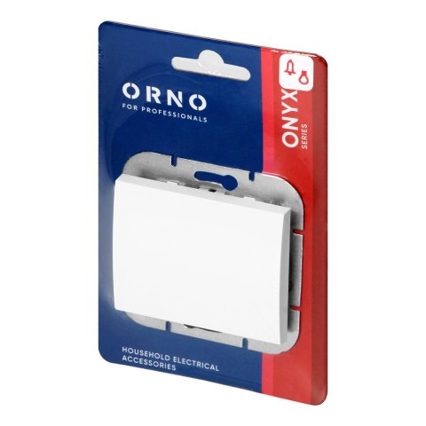 Przycisk dzwonek p/t Onyx, 10A, 250V, WP-6/7O, biały