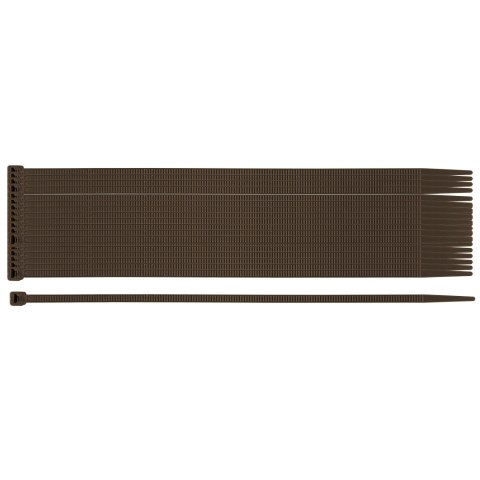 Opaski zaciskowe ogrodowe 3.6 x 200 mm, 50 szt., brązowe