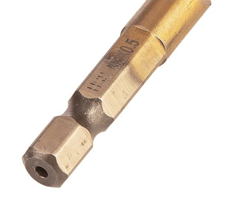 Wiertło gwintujące HSS TiN, M3 x 0.5 mm, Hex