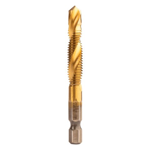 Wiertło gwintujące HSS TiN, M8 x 1.25 mm, Hex