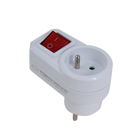 ELK301W Esperanza rozgałęźnik elektr. 1 gn. wł. biały