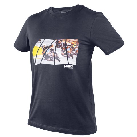 T-shirt z nadrukiem, motor, rozmiar XXL