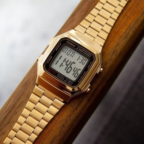 Casio ZEGAREK MĘSKI CASIO A178WGA-1ADF (zd082b) + BOX