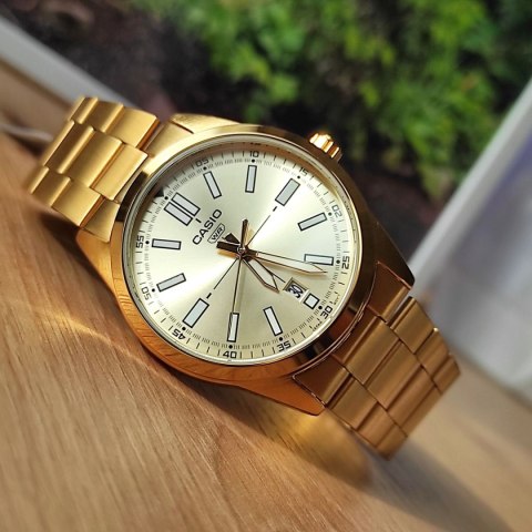 Casio ZEGAREK MĘSKI CASIO MTP-VD02G-9EUDF (zd217d) + BOX