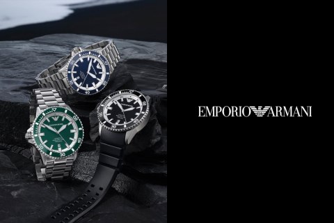 Emporio Armani ZEGAREK MĘSKI EMPORIO ARMANI AR60080 Sea Explorer AUTOMATIC (zi110b) + BOX
