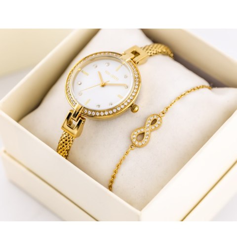 Paul Lorens KOMPLET PREZENTOWY DAMSKI PAUL LORENS Zegarek + bransoletka (zg507d)