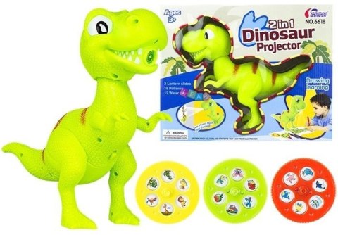 Projektor Dinozaur T-Rex Do Rysowania Malowania 18 Obrazków Pisaki 2w1