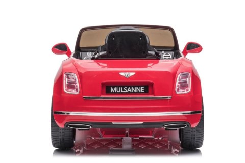 Auto Na Akumulator Bentley Mulsanne Czerwony Lakierowany