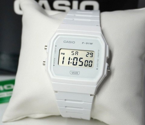 Casio ZEGAREK MĘSKI CASIO F-91WB-7A + BOX