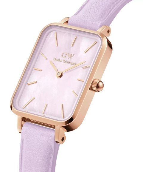 Daniel Wellington ZEGAREK DAMSKI DANIEL WELLINGTON Quadro Lavender Mop 20mm DW00100637 + BOX (zw521b)
