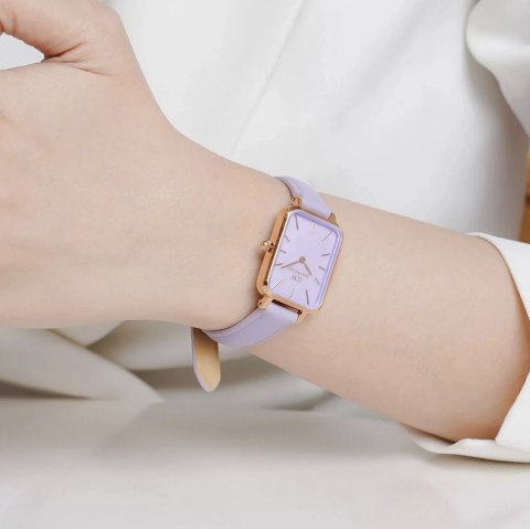 Daniel Wellington ZEGAREK DAMSKI DANIEL WELLINGTON Quadro Lavender Mop 20mm DW00100637 + BOX (zw521b)