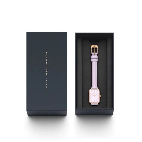 Daniel Wellington ZEGAREK DAMSKI DANIEL WELLINGTON Quadro Lavender Mop 20mm DW00100637 + BOX (zw521b)