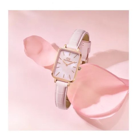 Daniel Wellington ZEGAREK DAMSKI DANIEL WELLINGTON Quadro Pressed Melrose Pearl 20mm DW00100508 + BOX (zw521a)