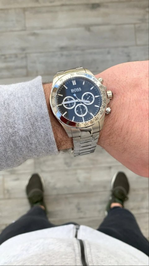 Hugo Boss ZEGAREK MĘSKI HUGO BOSS 1512965 - IKON (zh008e) + BOX