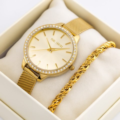 Paul Lorens KOMPLET PREZENTOWY DAMSKI PAUL LORENS - Zegarek + bransoletka - (zg545e)