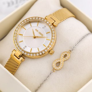 Paul Lorens KOMPLET PREZENTOWY DAMSKI PAUL LORENS - Zegarek + bransoletka (zg546e)