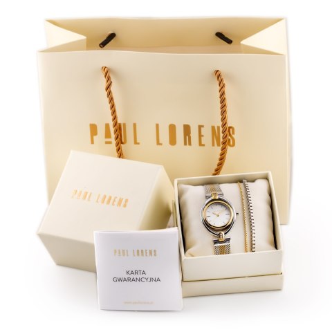 Paul Lorens KOMPLET PREZENTOWY DAMSKI PAUL LORENS - Zegarek + bransoletka - (zg555e)