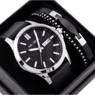 Paul Lorens KOMPLET PREZENTOWY MĘSKI PAUL LORENS - Zegarek + Bransoletka (zg374e)