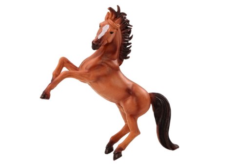 Figurka Konia Brązowy Szary Koń Stojący Stajnia Farma Cute Horse