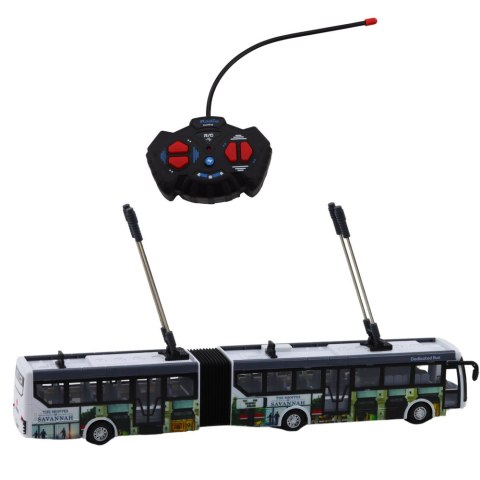 Trolejbus Miejski Zdalnie Sterowany RC Światła Transport Publiczny
