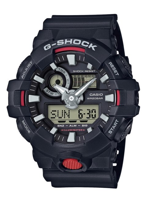 Casio ZEGAREK MĘSKI CASIO G-SHOCK GA-700-1AER (zd140e)