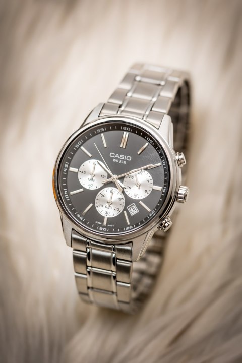 Casio ZEGAREK MĘSKI CASIO MTP-E515D-1A (zd265a) + BOX