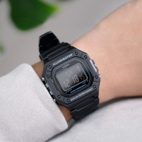 Casio ZEGAREK MĘSKI CASIO W-218H-1B + BOX