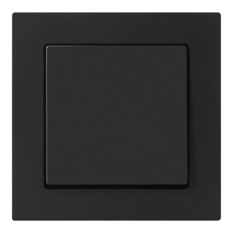 Łącznik p/t schodowy Malta, 10A, 250V, WP-5M, czarny mat