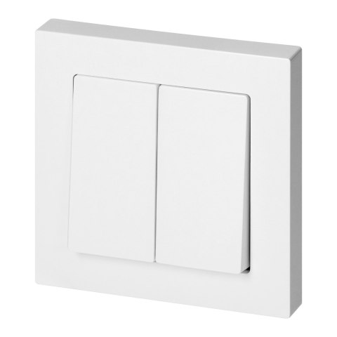 Łącznik p/t świecznikowy z podświeleniem Malta, 10A, 250V, WP-2M/S, biały