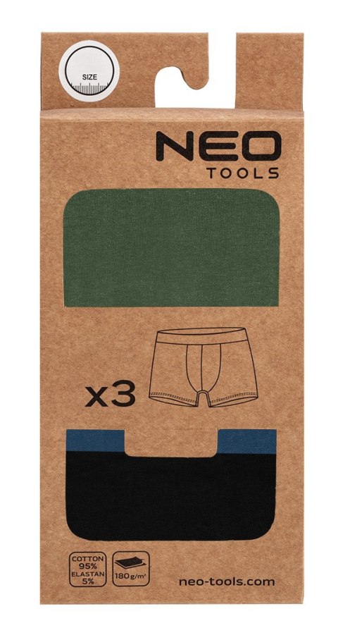 Bokserki basic 2, 3-pack, rozmiar M
