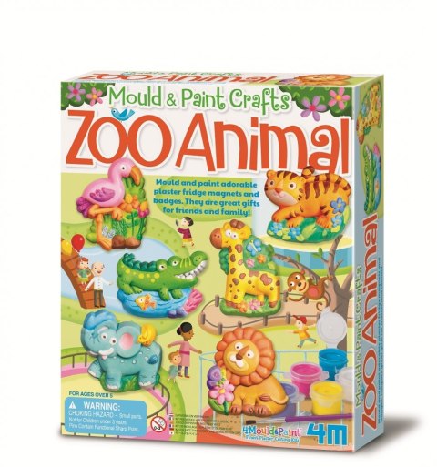 Zestaw kreatywny odlewy gipsowe - zoo