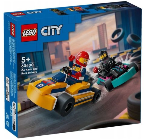Klocki city 60400 gokarty i kierowcy wyścigowi