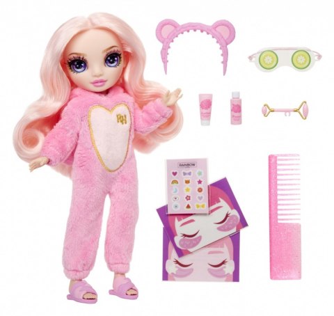 Lalka rainbow high junior pj party, bella pink