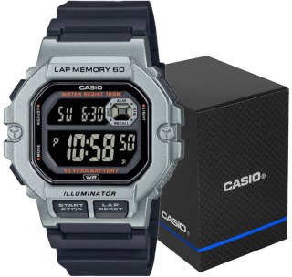 CASIO Zegarek CASIO WS-1400H-1BVEF + BOX Unisex