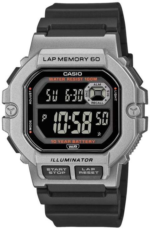 CASIO Zegarek CASIO WS-1400H-1BVEF + BOX Unisex