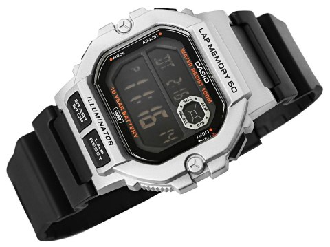 CASIO Zegarek CASIO WS-1400H-1BVEF + BOX Unisex