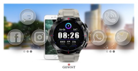Giewont Smartwatch GIEWONT Pionier GPS GW460-3 - Light Stone