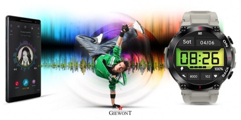 Giewont Smartwatch GIEWONT Pionier GPS GW460-3 - Light Stone