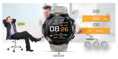 Giewont Smartwatch GIEWONT Pionier GPS GW460-3 - Light Stone