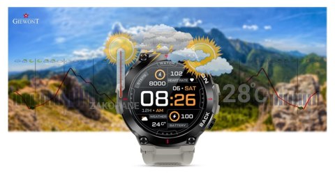 Giewont Smartwatch GIEWONT Pionier GPS GW460-3 - Light Stone