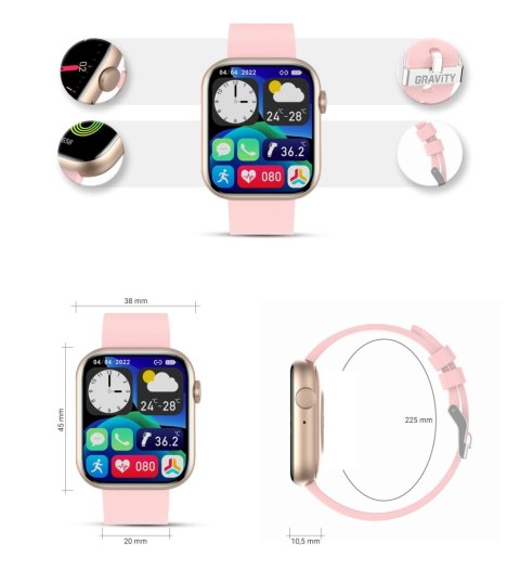 Gravity Smartwatch Damski Gravity GT3-1