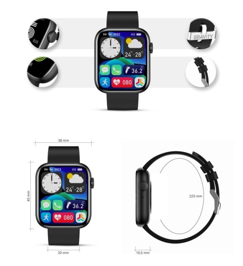 Gravity Smartwatch Damski Gravity GT3-3
