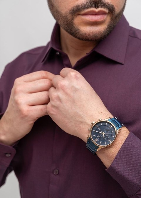 Paul Lorens Zegarek Męski Paul Lorens PL11652B6-6F3