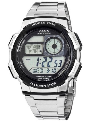 Casio ZEGAREK MĘSKI CASIO AE-1000WD 1A (zd073h) - WORLD TIME + BOX